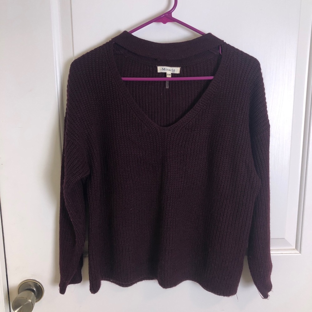 Miracle USA Cutout Sweater